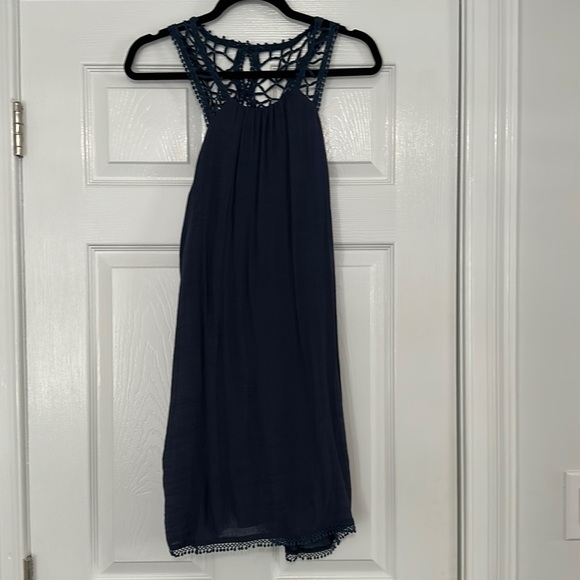 JELLA C. Embroidered Navy Dress - NWT - Picture 1 of 4